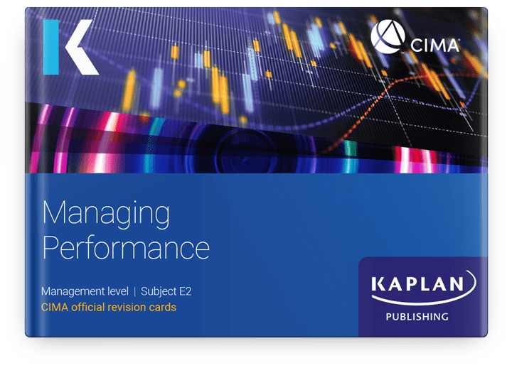 CIMA Managing Performance E2 Revision Cards 2023