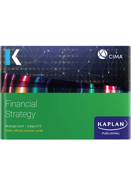 CIMA Financial Strategy (F3) Revision Cards 2022