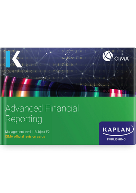 CIMA Advanced Financial Reporting (F2) Revision Cards 2022