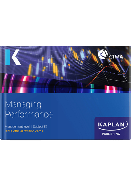 CIMA Managing Performance E2 Revision Cards 2022