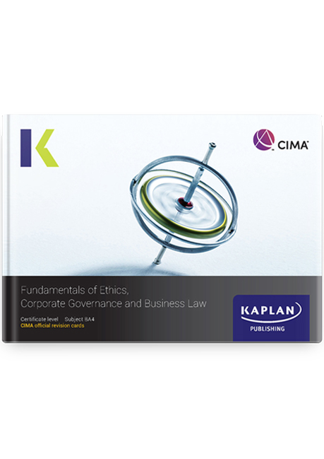CIMA BA4 Fundamentals of Ethics, Corporate Governance and Business Law Revision Cards 2024