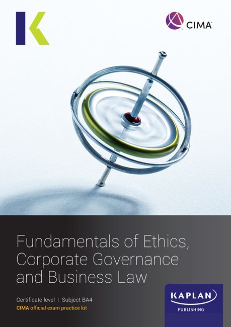 CIMA (eBook) Fundamentals of Ethics, Governance and Law Exam Practice Kit (BA4)  2022