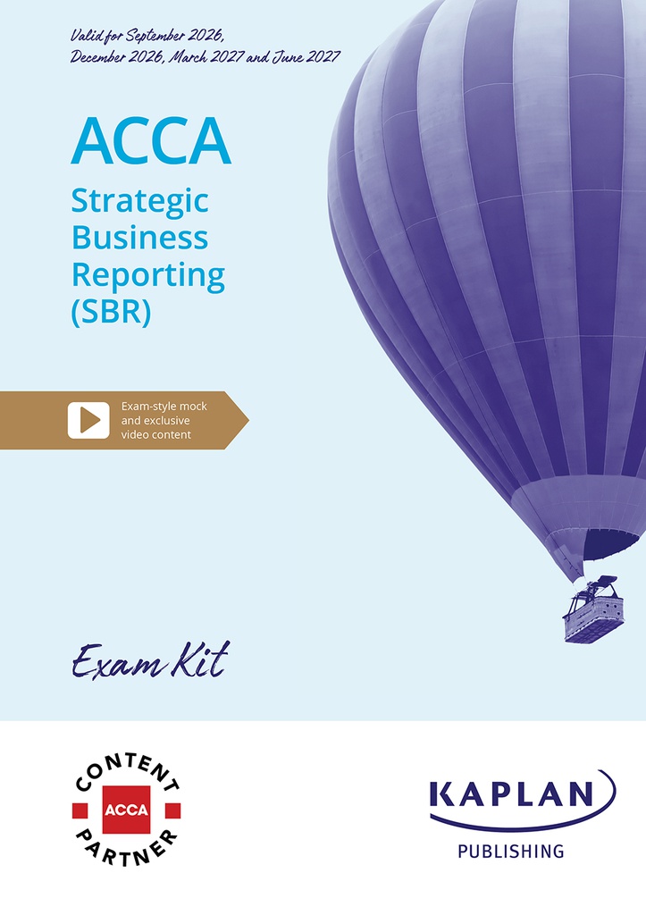 ACCA (eBook) Strategic Business Reporting (SBR-INT/UK) Exam Kit 2026-2027