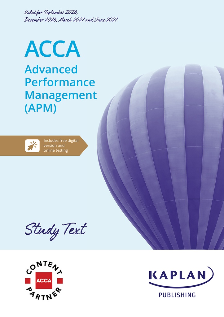 ACCA  (eBook) Advanced Performance Management (APM) Study Text 2026-2027