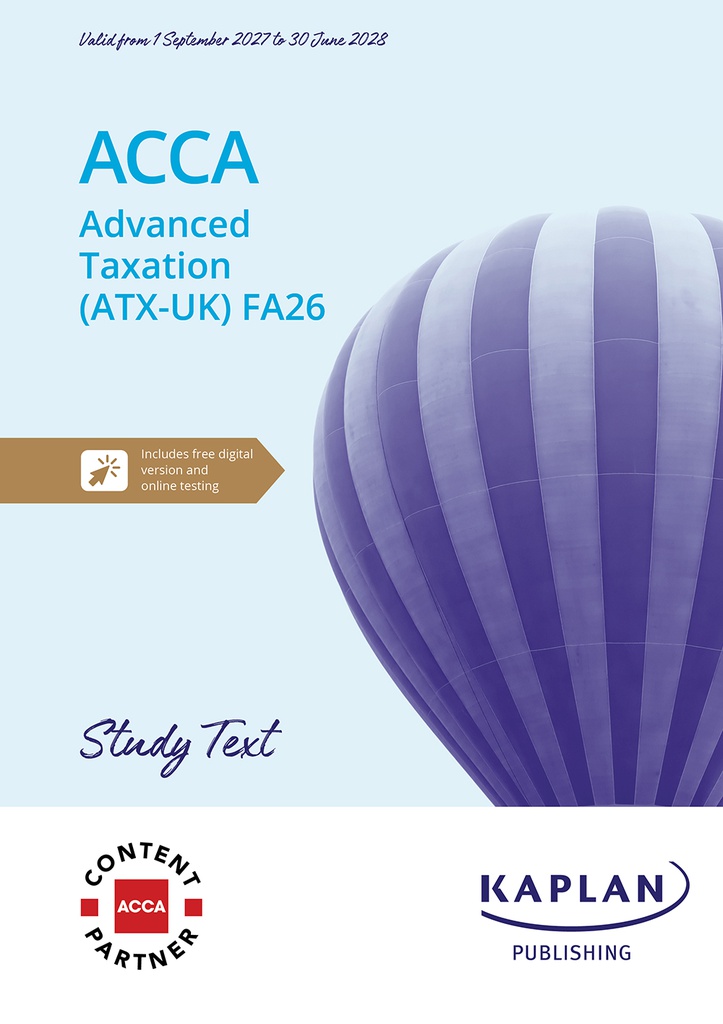 ACCA (eBook) Advanced Taxation (ATX) [UK Variant] Study Text 2027-2028