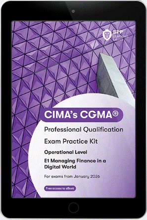 E1 CIMA (eBook) Managing Finance in a Digital World Exam Kit 2026