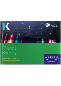 CIMA Financial Strategy F3 Revision Cards 2026
