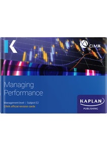 [9781839964824] CIMA Managing Performance E2 Revision Cards 2024
