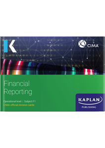CIMA Financial Reporting F1 Revision Cards 2026