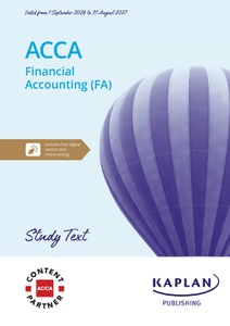 [978-1-83735-243-2] ACCA Financial Accounting FA (INT/UK) Study Text 2026 - 2027