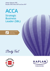 [978-1-83735-322-4 (non-printable &amp; excludes myKaplan access)] ACCA  (eBook) Strategic Business Leader (SBL) Study Text 2026-2027