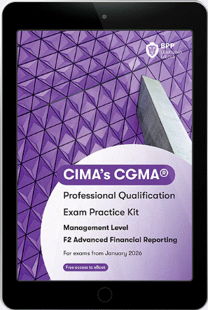 [9781035535491 (ebook) Not printable or downloadable] F2 CIMA (eBook) Advanced Financial Reporting Exam Kit  2026